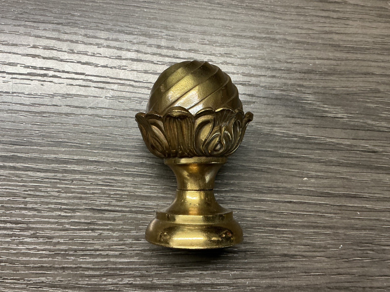 Vintage Colonial Howard Miller Ridgeway Trend Sligh Brass Clock Finial 3\ Vintage Colonial Howard Miller Ridgeway Trend Sligh Brass Clock Finial 3\