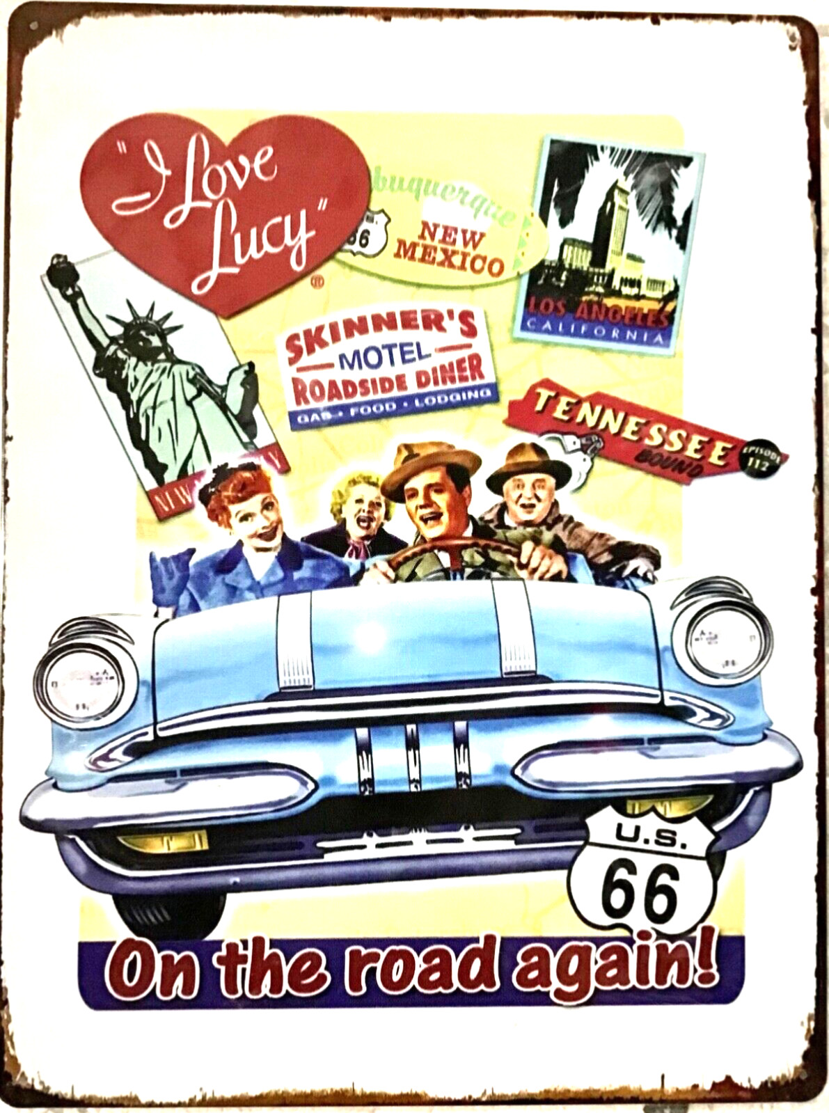 FREE SHIPPING BUY or make OFFER B4 it’s sold I love Lucy 12x16 new TIN SIGN