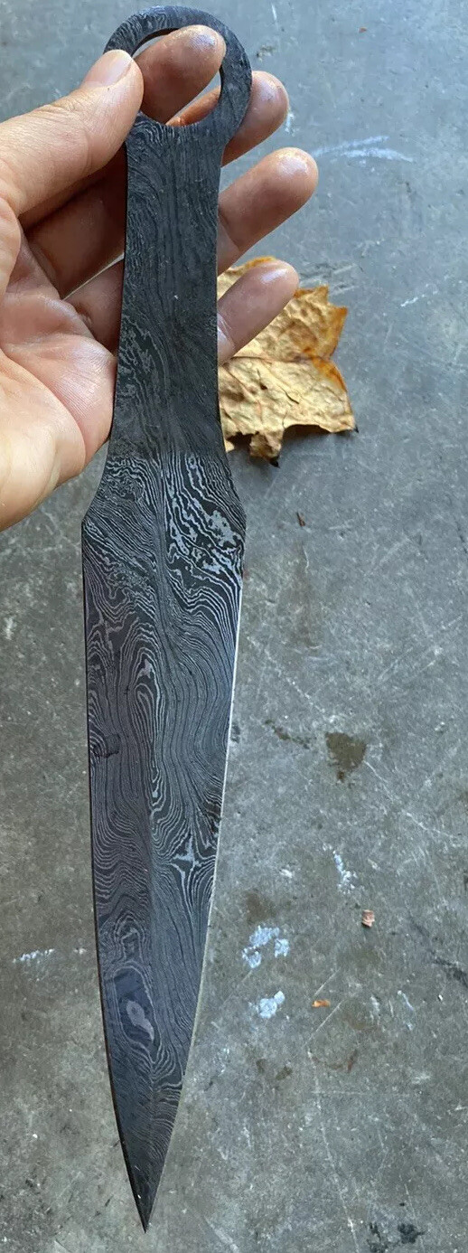 11” Handmade Damascus steel Dagger blank blade ZH 17 11” Handmade Damascus steel Dagger blank blade ZH 17