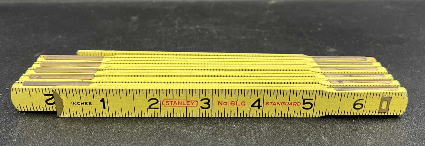 Vintage Stanley No. 6LG Stanguard Extension 72-inch/6 Foot Folding Ruler Vintage Stanley No. 6LG Stanguard Extension 72-inch/6 Foot Folding Ruler