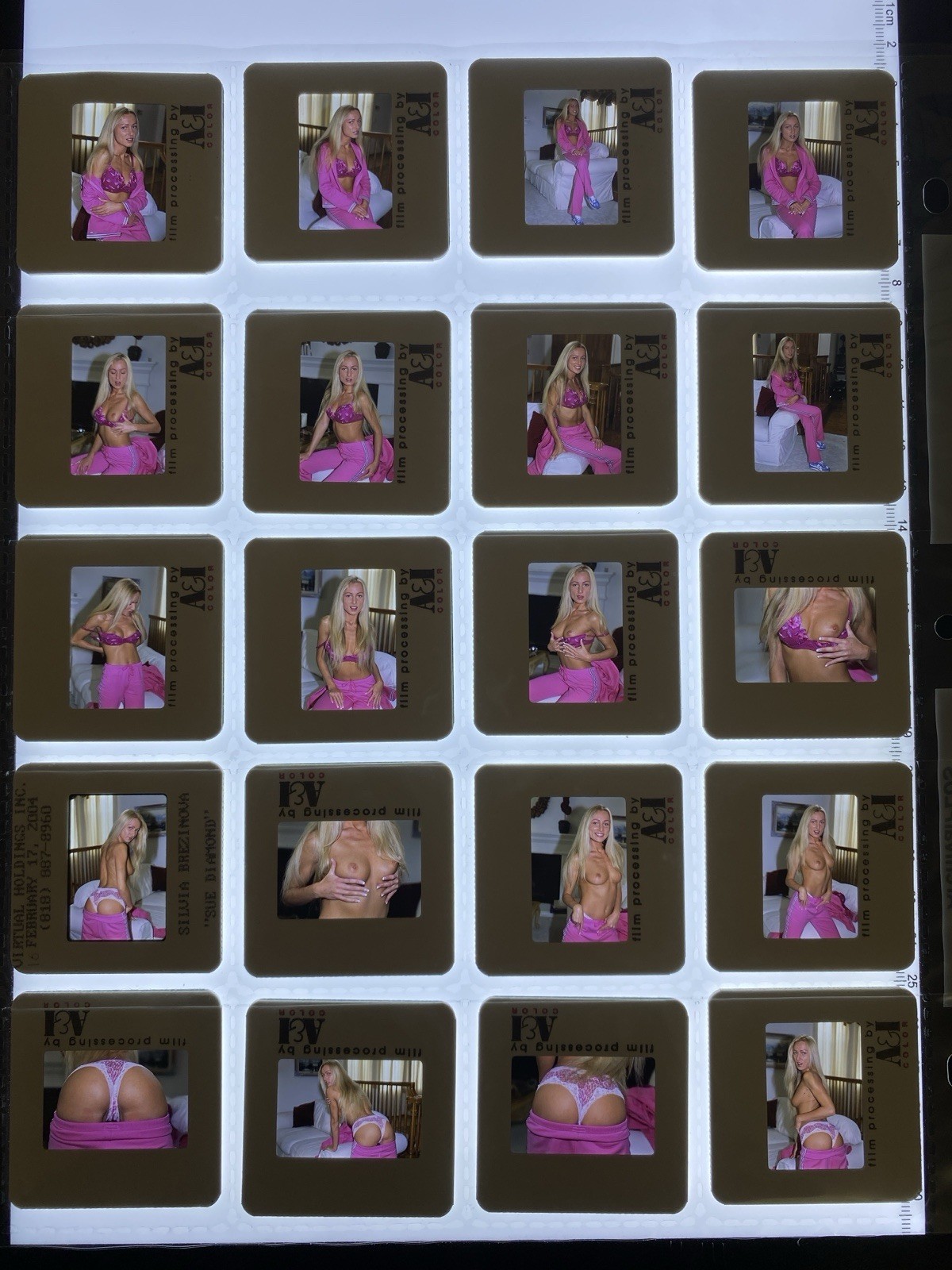 Sue Diamond 20 SEXY Lot Of 35MM SLIDES Glamour Model TRANSPARENCY sd1