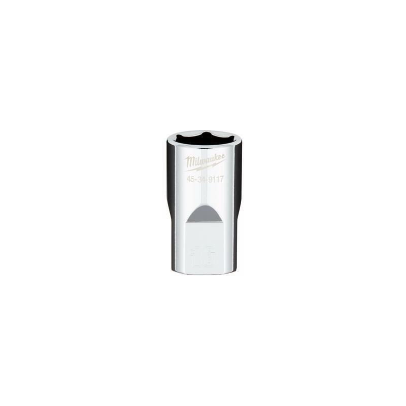 Milwaukee 16 mm X 1/2 in. drive Metric 6 Point Standard Socket