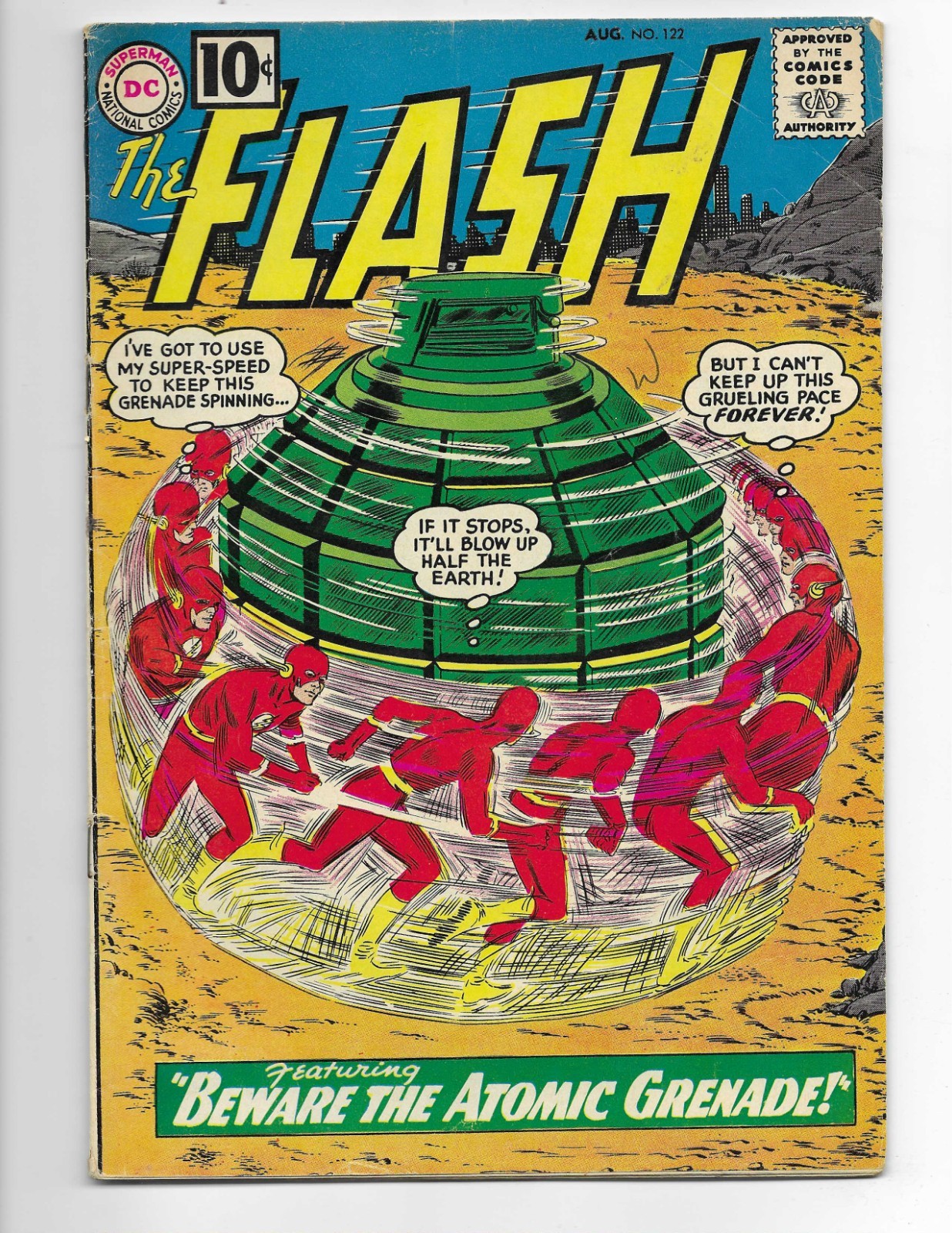 Flash 122 1961 DC Comics VG+ 4.5 Origin & 1st App The Top Iris West Kid Flash