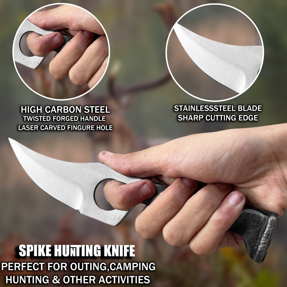 Hand Forged Rail Road Spike Knife, Carbon Steel Spike Knife, SPK912