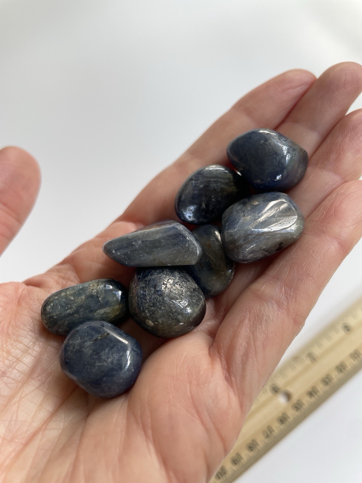 US Seller ~ Tumbled Blue Sapphire Untreated ~ Mozambique 66g