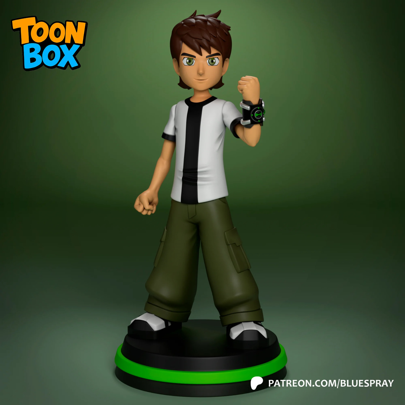 1:6 Ben 10 Fan Art UNPAINTED Resin Garage Kit Bexlan Forge