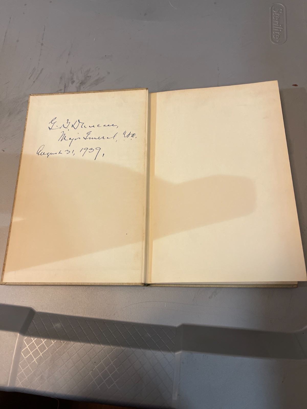WWI Military Book Pair SIGNED US Army General Autograph 1922 1939 Duncan WWI Military Book Pair SIGNED US Army General Autograph 1922 1939 Duncan