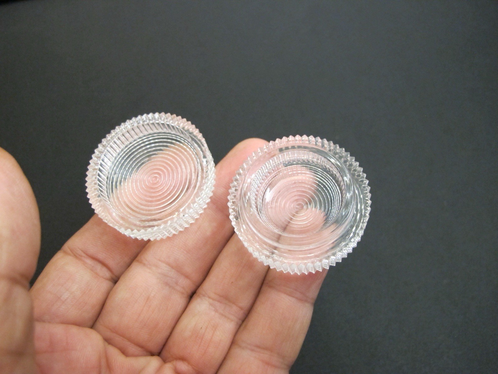 Vtg Jewelers/Watchmaker Movement Glass Cup+Lid Dust Free Cover Antique Rare Tool