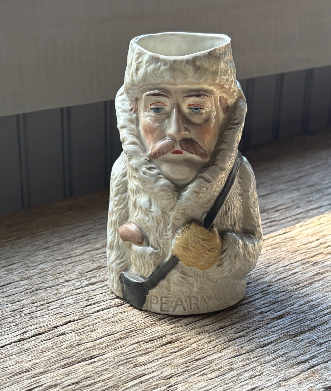 Antique Schafer & Vater Robert Peary Character Jug - Mold 5569 German Porcelain