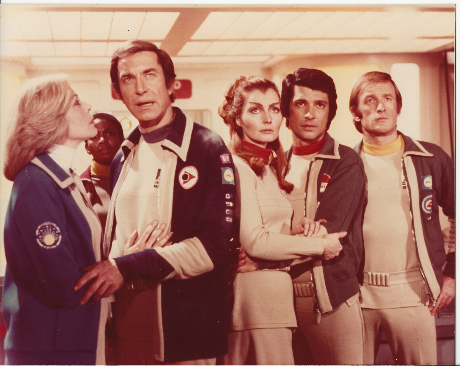 Vintage Barbara Bain and Martin Landau 8 x 10 color photo Space: 1999