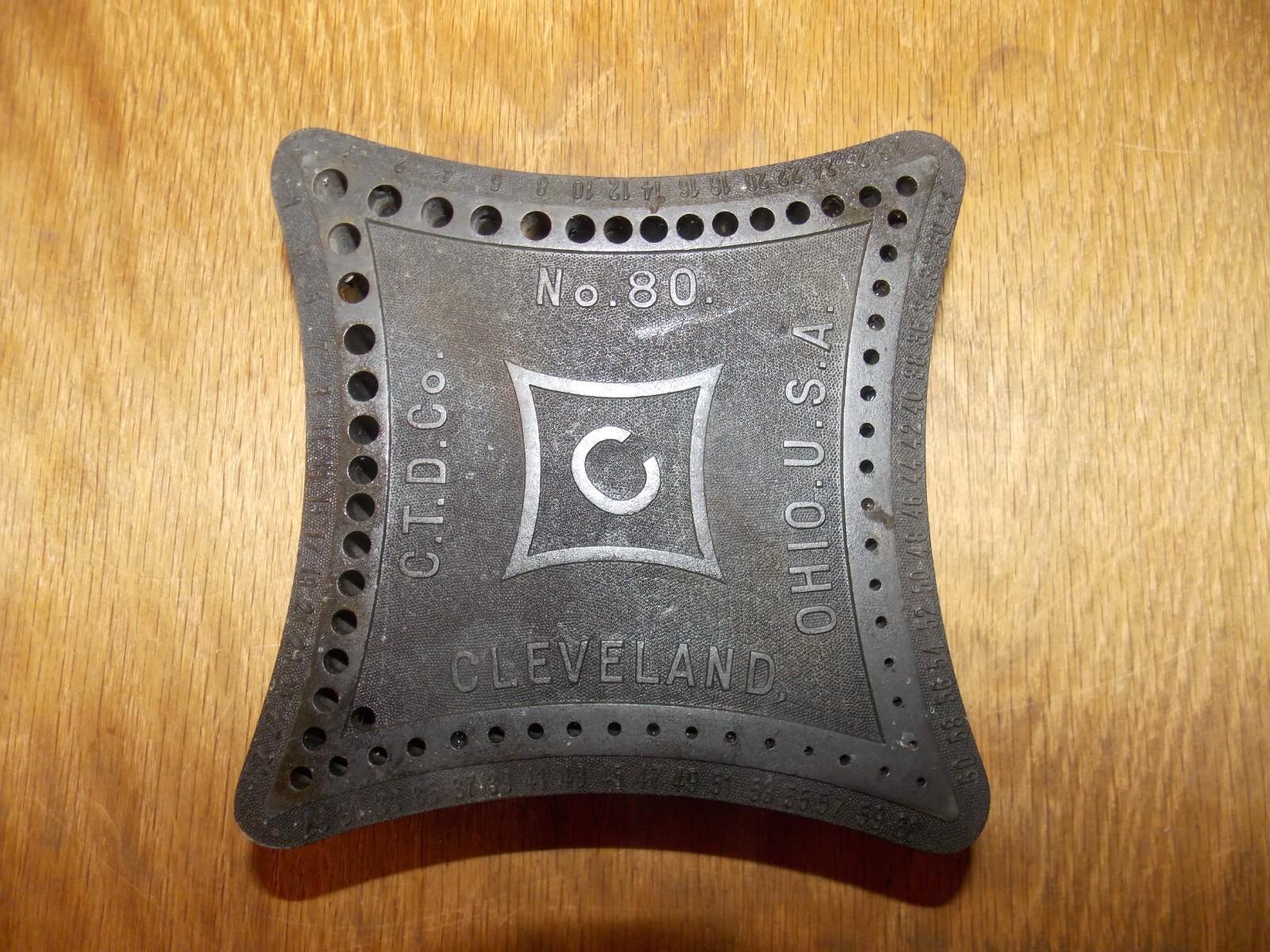 Vtg C.T.D. Co. No.80 Twist Drill Bid Index Holder VERY CLEAN Cleveland, OH 12/26
