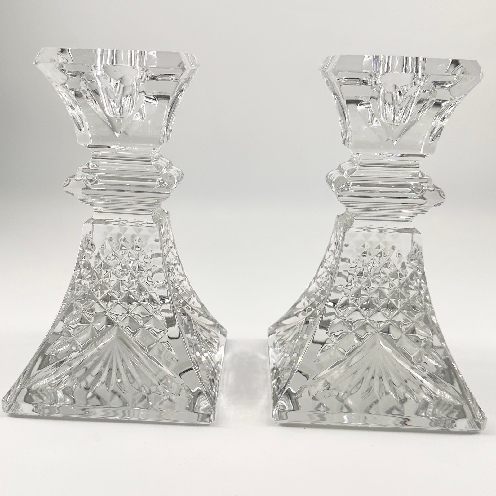 Waterford Wedding Heirloom Collection 6.25” crystal candlestick pair, EUC Waterford Wedding Heirloom Collection 6.25” crystal candlestick pair, EUC