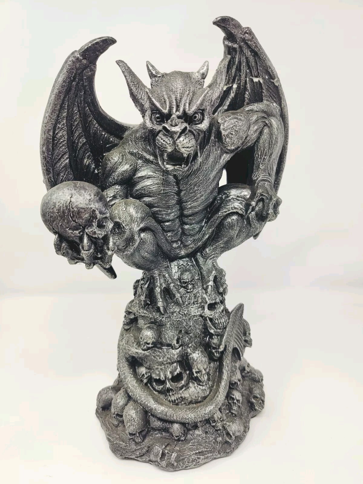 Gargoyle Candle Holder Ebros Sitting Gothic Winged