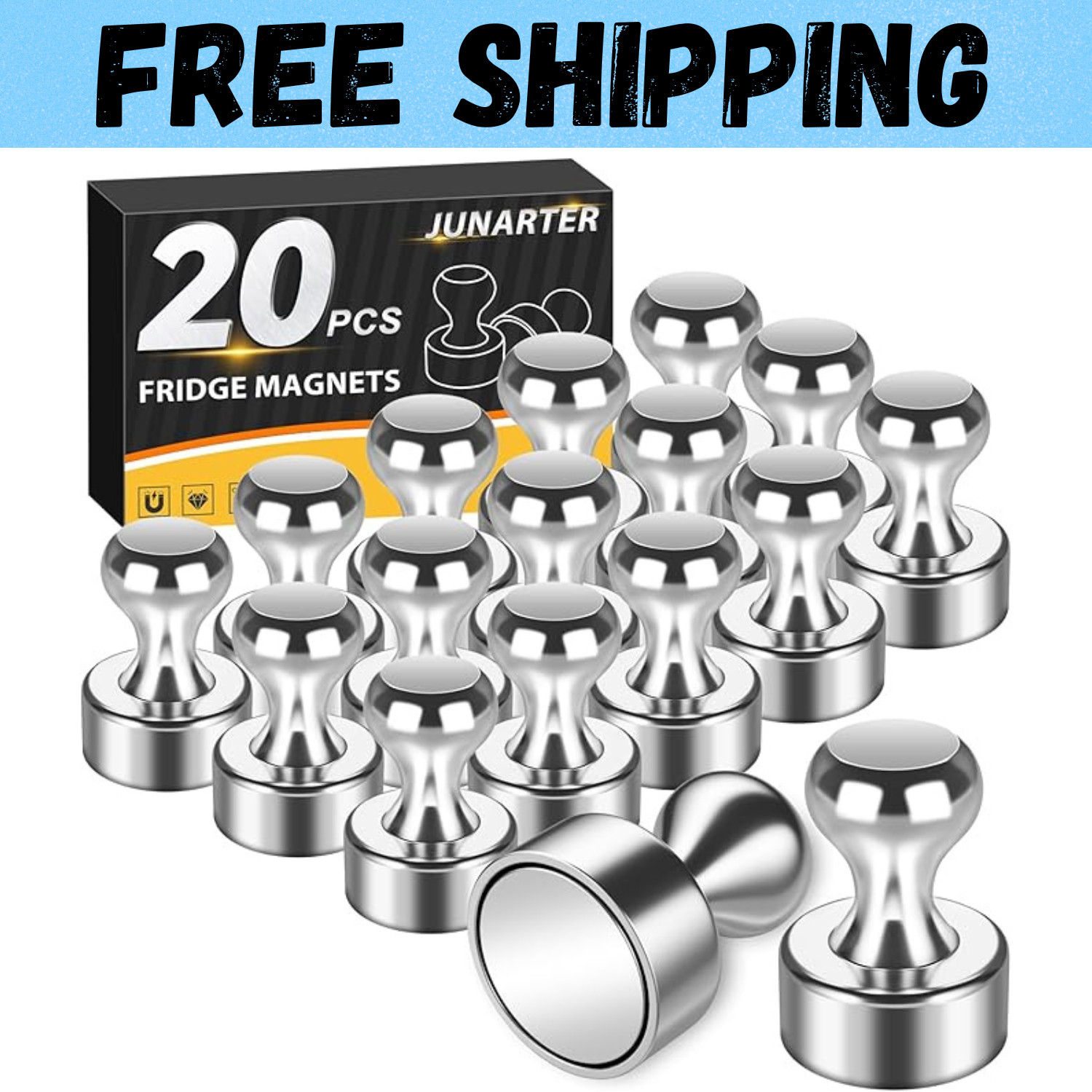 20x Fridge Magnets For Whiteboard Refrigerator Magnets Small&Strong Metal Magnet