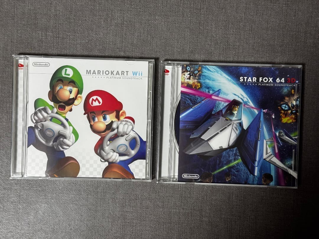 Nintendo Mario Kart Wii & Star Fox 64 Soundtrack Set used from Japan KU54