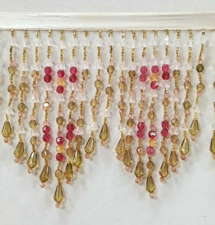 10 yards long beaded fringe 4.5 to 5 inch new collection