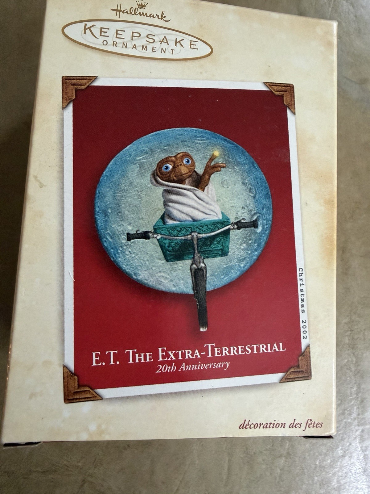 2002 Hallmark Ornament E.T. The Extra-Terrestrial 20th Anniversary NIB SEALED