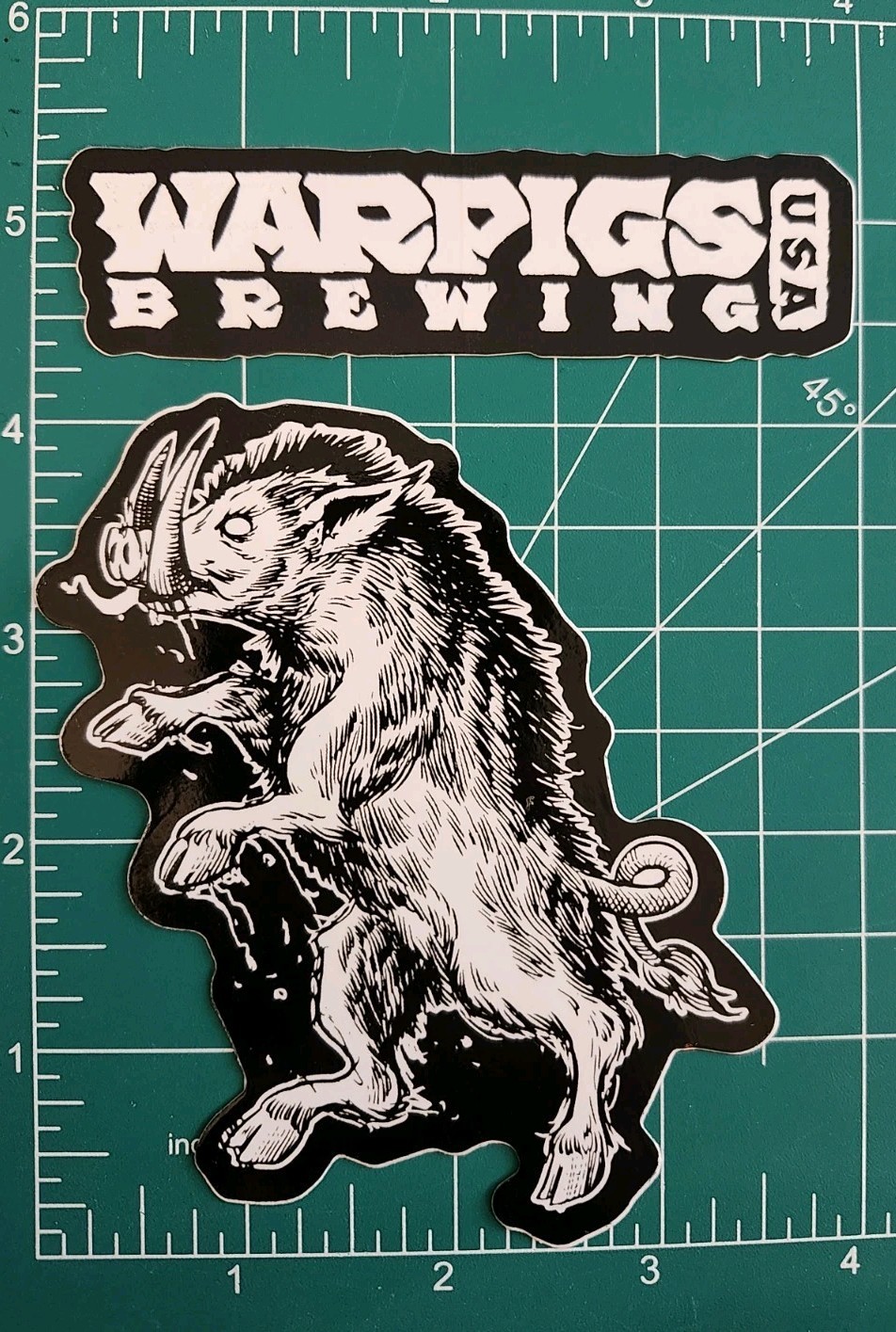 War Pigs Brewing Lot Of 2 Stickers Decals Beer Brewery