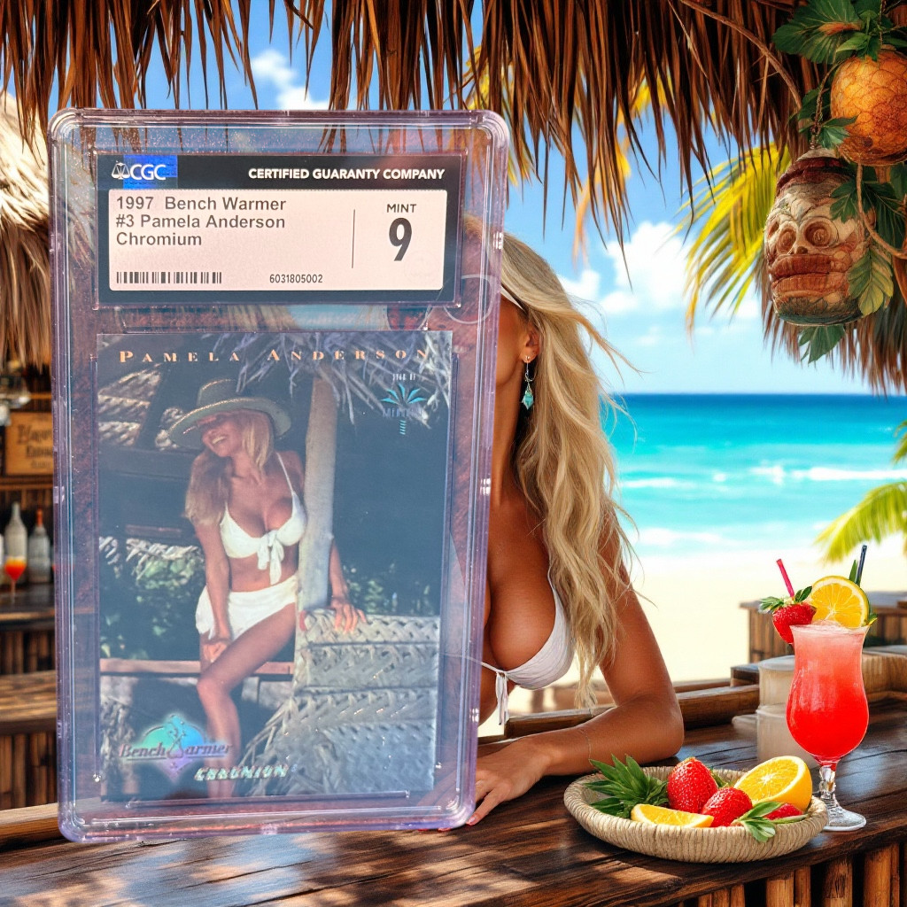 1997 Bench Warmer Chromium Pamela Anderson #3 CGC 9 PoP 3 None Higher WOW