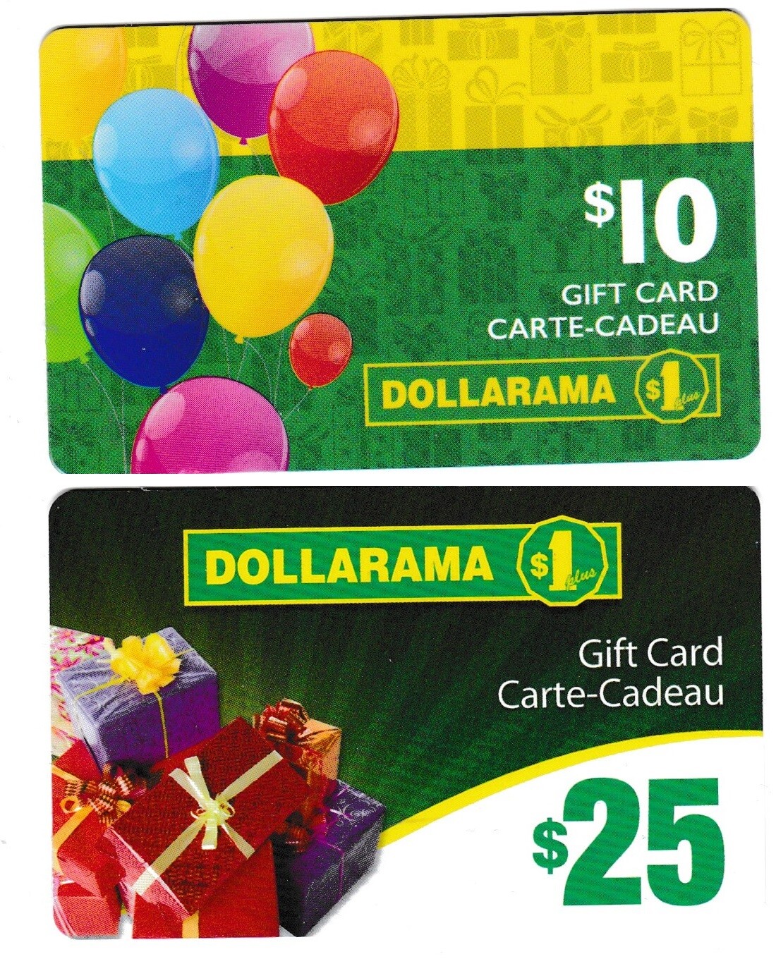 gift cards DOLLARAMA 💲 Collectible Canada store $10 $25 $50 card  *no value*