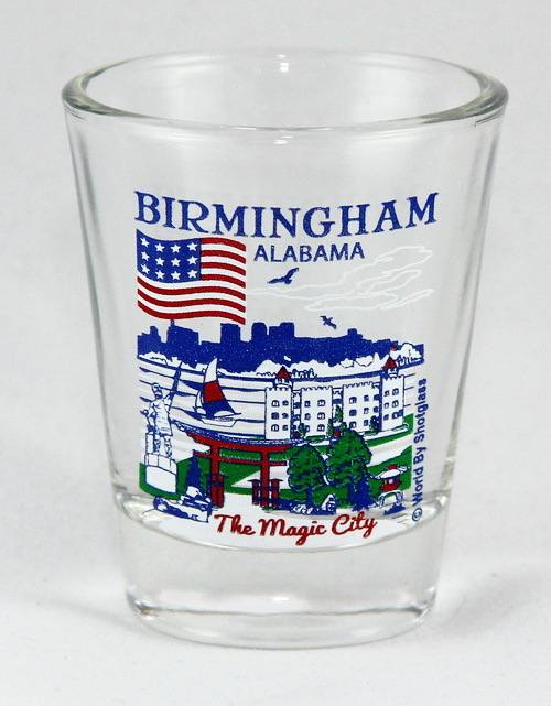 BIRMINGHAM ALABAMA GREAT AMERICAN CITIES COLLECTION SHOT GLASS SHOTGLASS