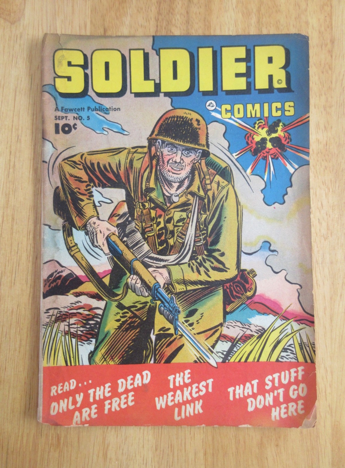 SOLDIER COMICS #5 (Fawcett/1952) *Pre-Code War*