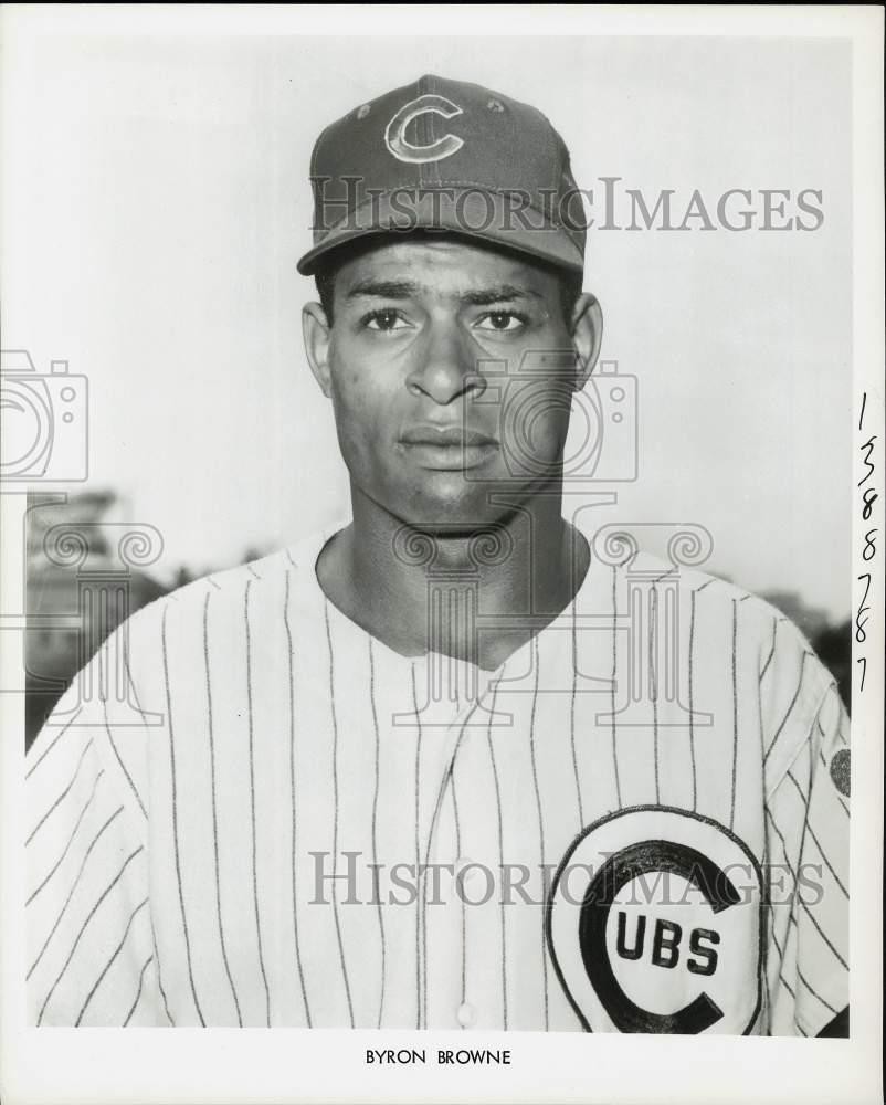 1967 Press Photo Byron Browne of the Chicago Cubs - kfx05812 1967 Press Photo Byron Browne of the Chicago Cubs - kfx05812