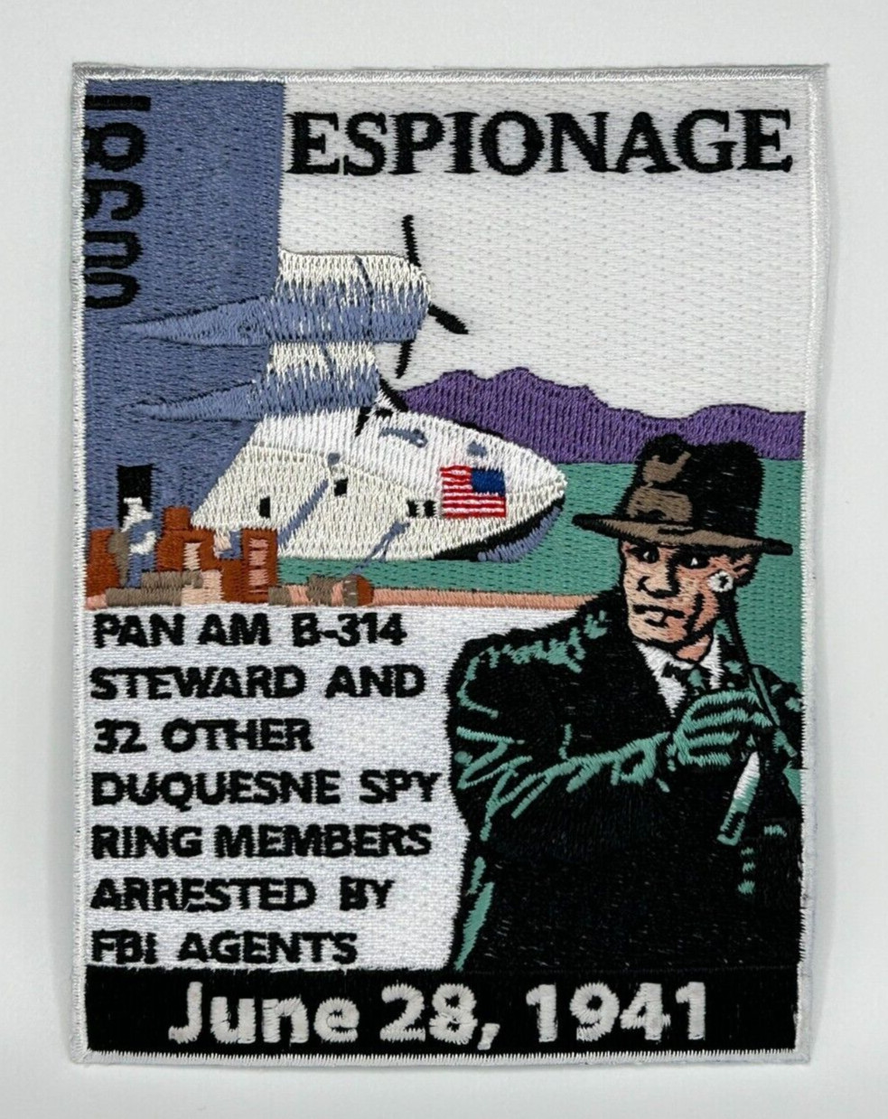 MR ALE Aviation Patch Pan Am Clipper B-314 Spy Ring LARGE GMAN Patch P169