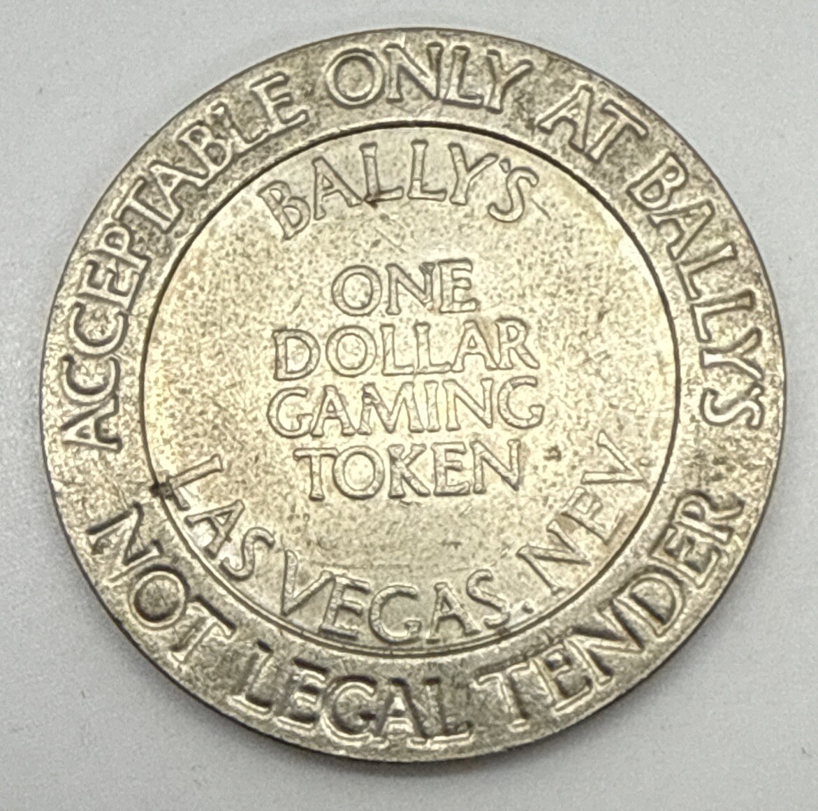 Bally’s Las Vegas Nevada $1 Slot Gaming Casino Token 1986 Bally’s Las Vegas Nevada $1 Slot Gaming Casino Token 1986