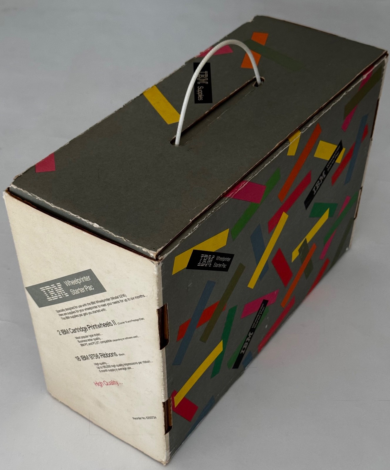 Paul Rand IBM Rare Graphic Design example 1984 Wheelprinter Starter Pac Vintage