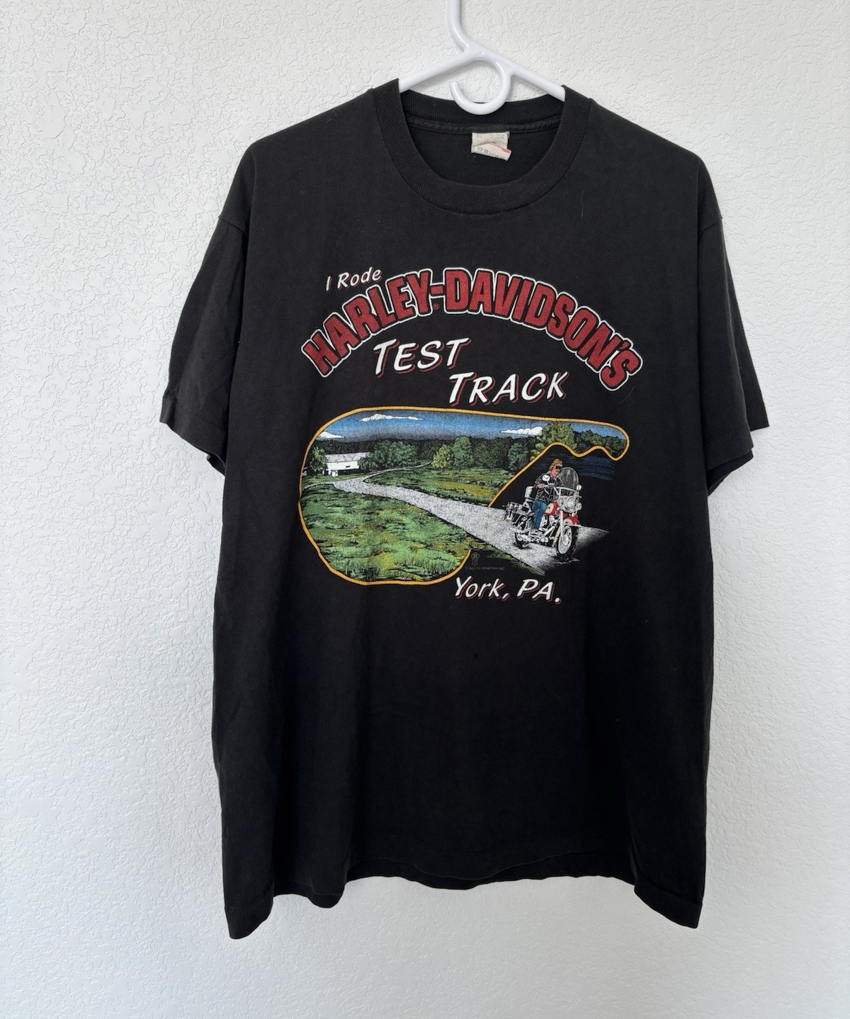 1988 Harley-Davidson Test Track York, PA  Open House T-Shirt XL Made in the USA