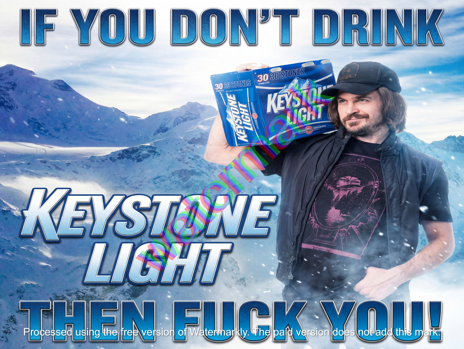 IF You Don t Drink Keystone Light Then F You  Metal Sign 9
