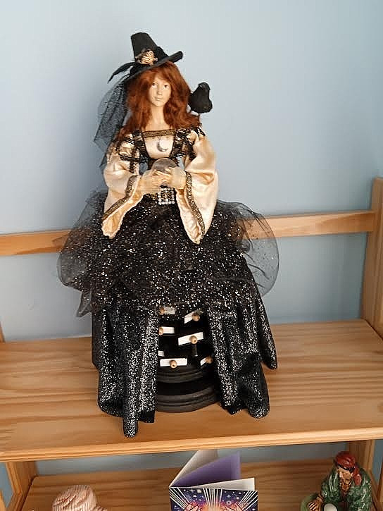 Large OOAK Witch/Fortune Teller doll/statue complete with fortunes in drawers Large OOAK Witch/Fortune Teller doll/statue complete with fortunes in drawers