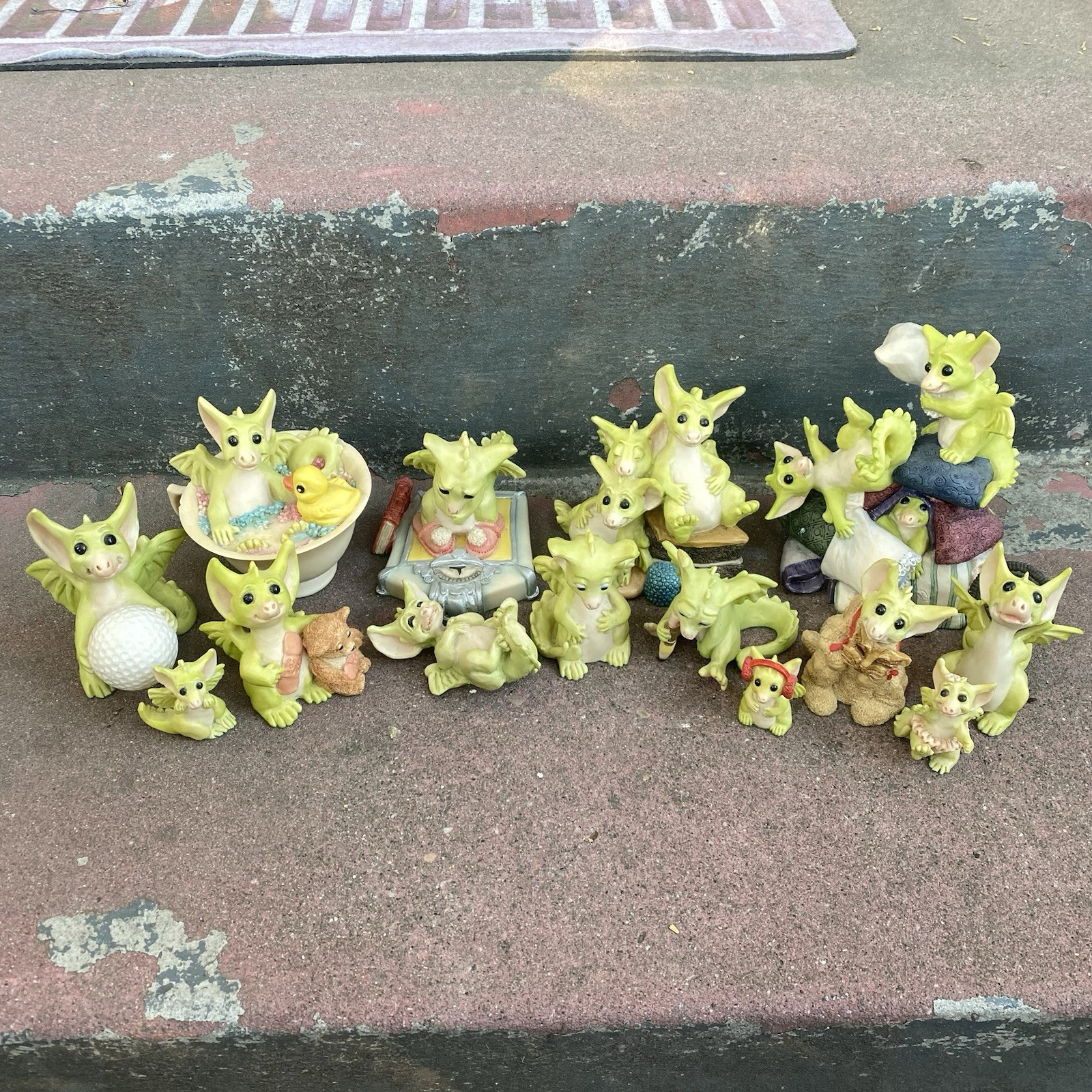 Whimsical World Of Pocket Dragons Lot Of 15 Real Musgrave One Signed Rare Pieces