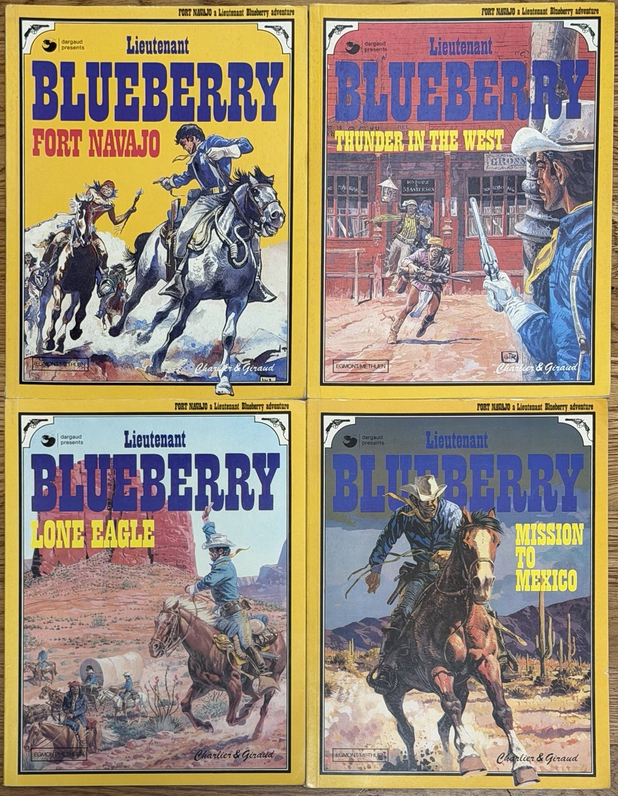 Lieutenant Blueberry Fort Navajo Complete 1-4 Charlier Giraud Moebius 1977-78