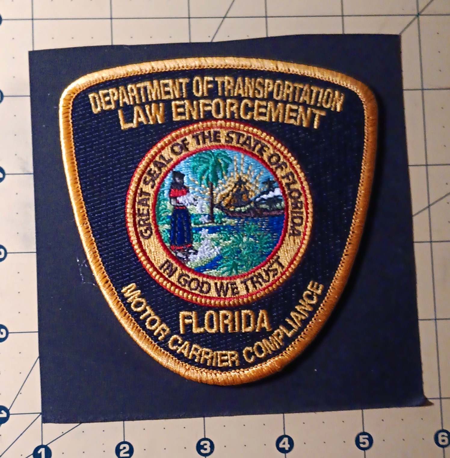 Florida Dept of Transportation Law Enforcement Motor Carrier Compliance Patch