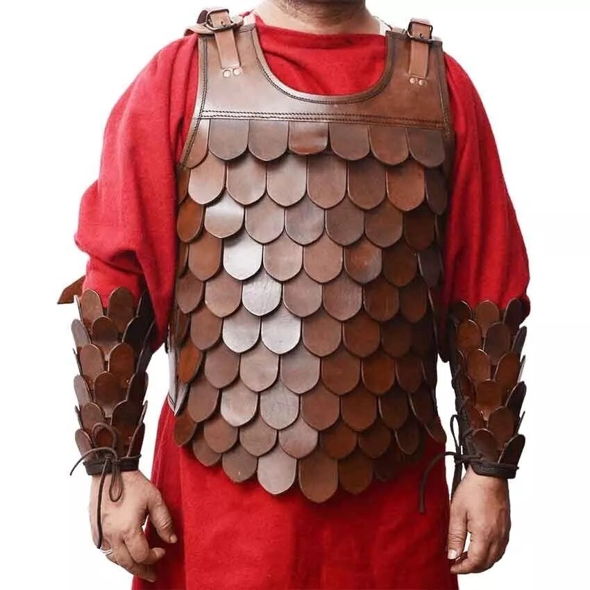 medival era leather scale Armor Set medival era leather scale Armor Set