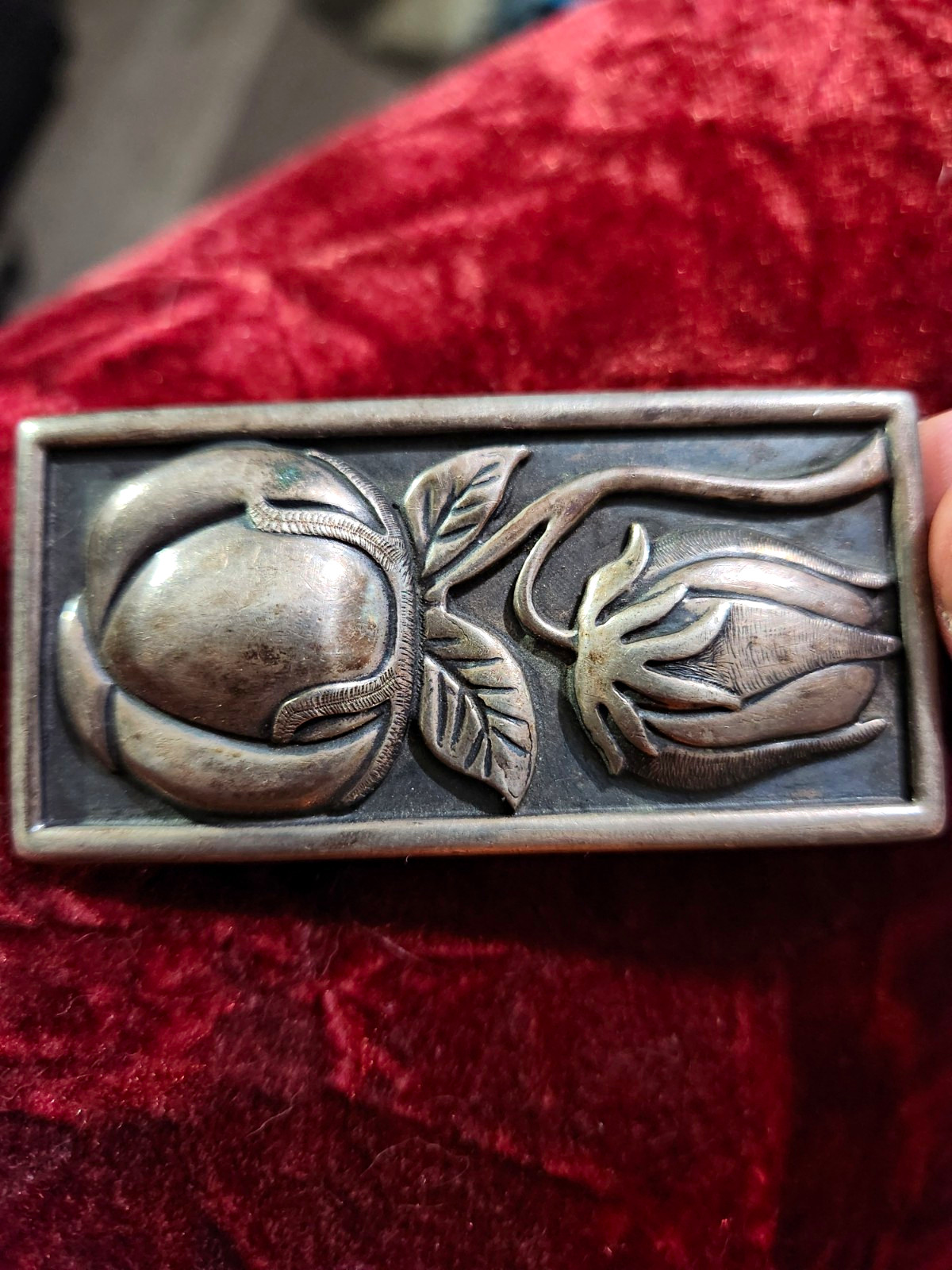 ✨ Kenneth Begay Vintage Sterling Silver Belt Buckle Native American 🗽