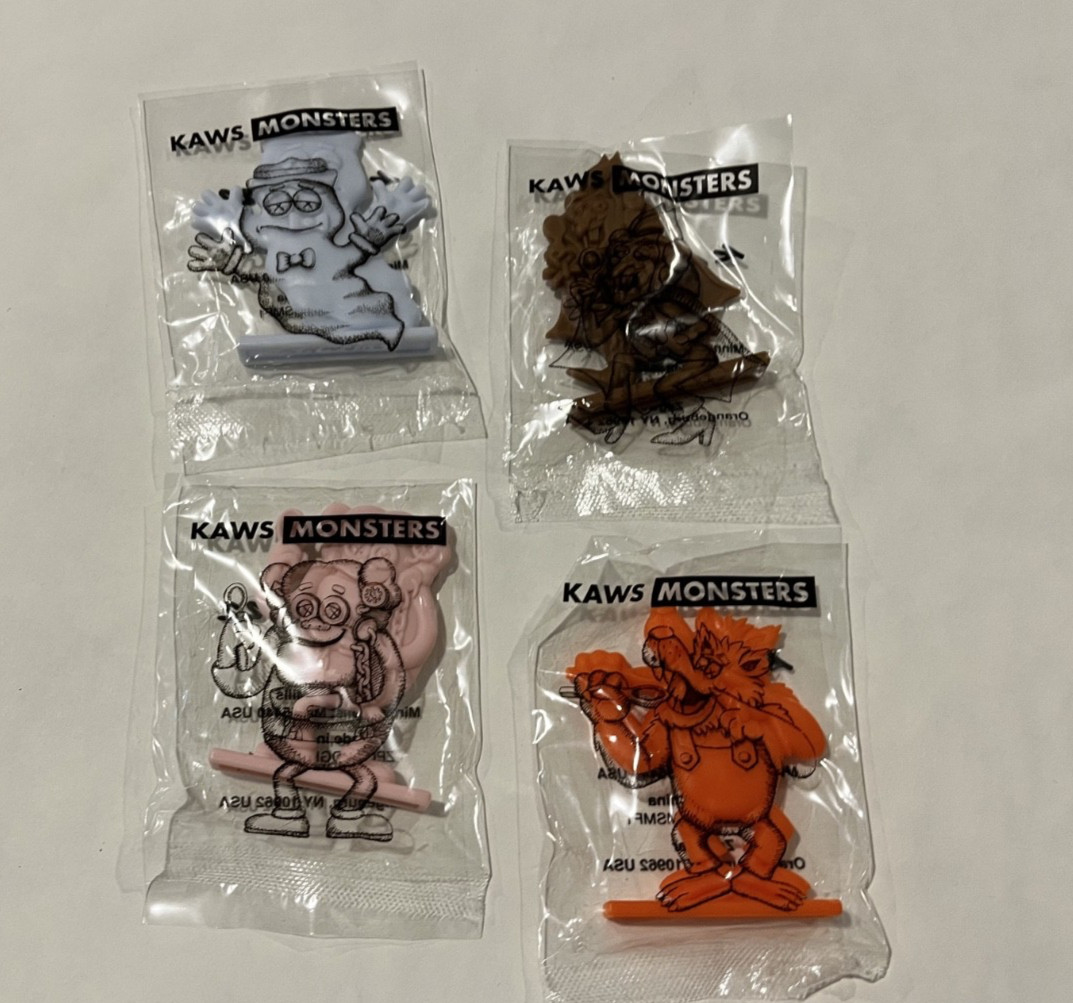 KAWS Monsters Figures Set Limited Edition General Mills 2022 Toys Count Chocula KAWS Monsters Figures Set Limited Edition General Mills 2022 Toys Count Chocula
