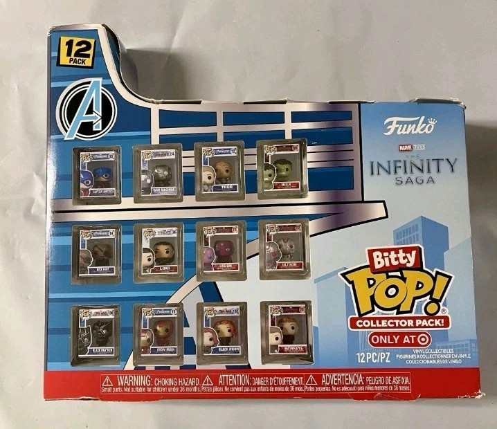 Funko Bitty Pop Marvel Infinity Saga Collectible Figures 12pc Set New In Box