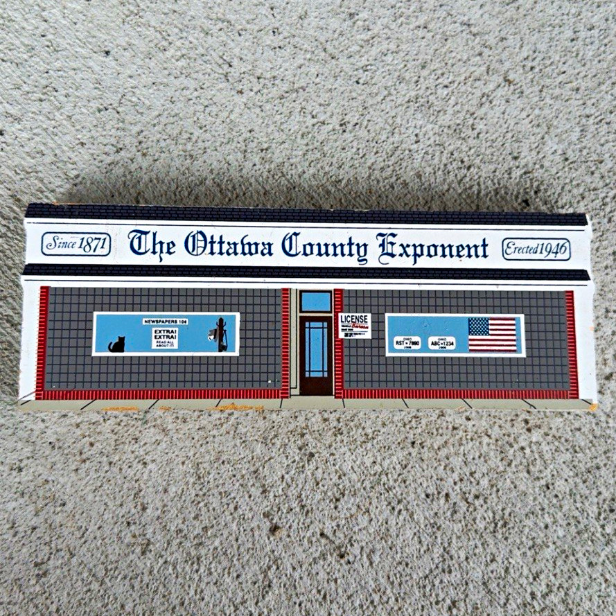 The Cat’s Meow Ottawa County Exponent Oak Harbor Ohio Wood Hand-Painted Folk Art The Cat’s Meow Ottawa County Exponent Oak Harbor Ohio Wood Hand-Painted Folk Art