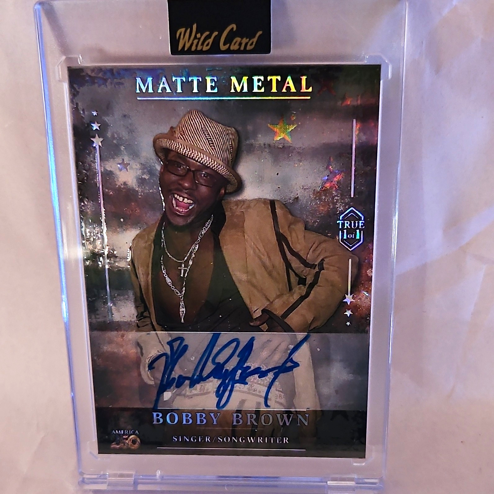 Wild Card 2026 Matte Metal America 250 Bobby Brown Auto Card #MMEVDa6-BBA Wild Card 2026 Matte Metal America 250 Bobby Brown Auto Card #MMEVDa6-BBA