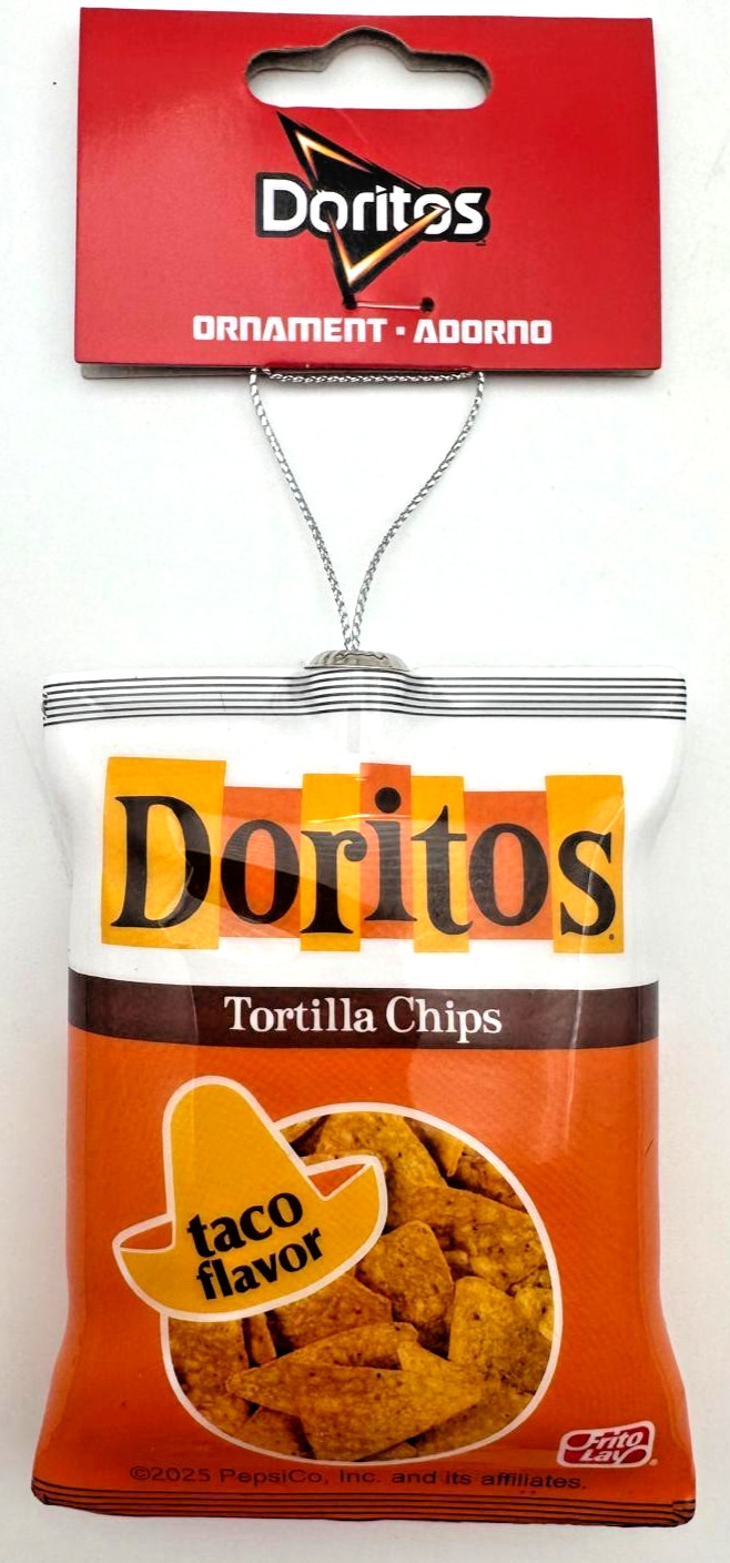 Ruz Snack Pack Christmas Ornaments Faux Food Pringles Cheetos Doritos New w/Tag
