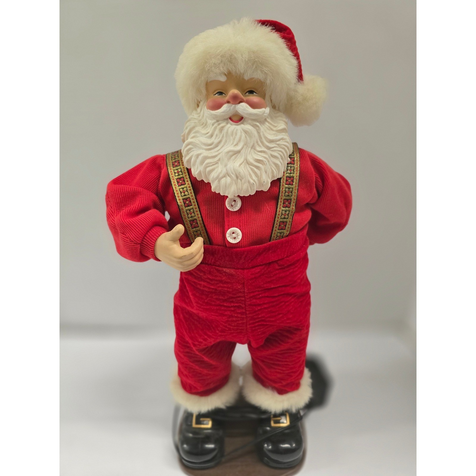 Vintage 1998 Jingle Bell Rock Animated Santa Clause Figure Christmas Fantasy