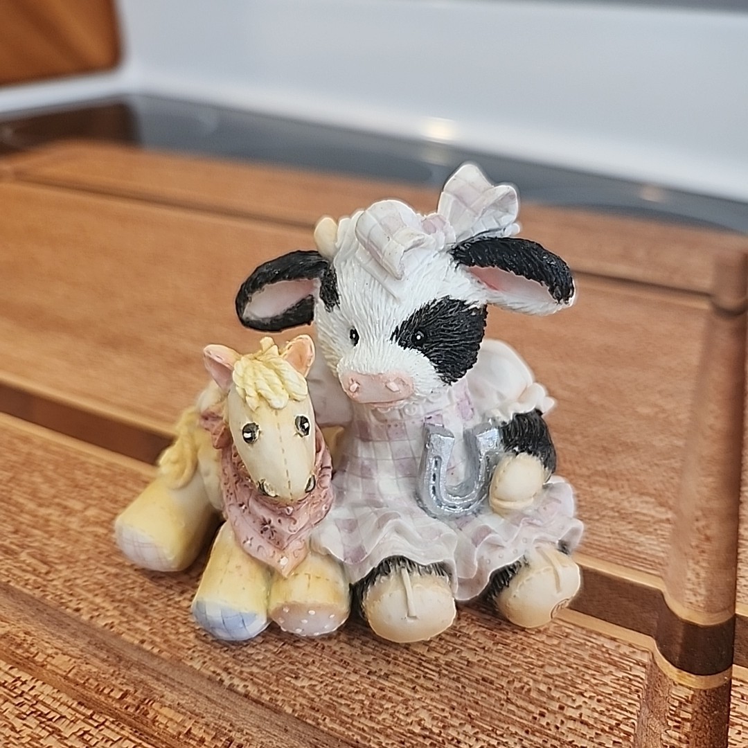 Vtg Mary\'s Moo Moos Holstein Cow & Hobby Horse 1993 \ Vtg Mary\'s Moo Moos Holstein Cow & Hobby Horse 1993 \
