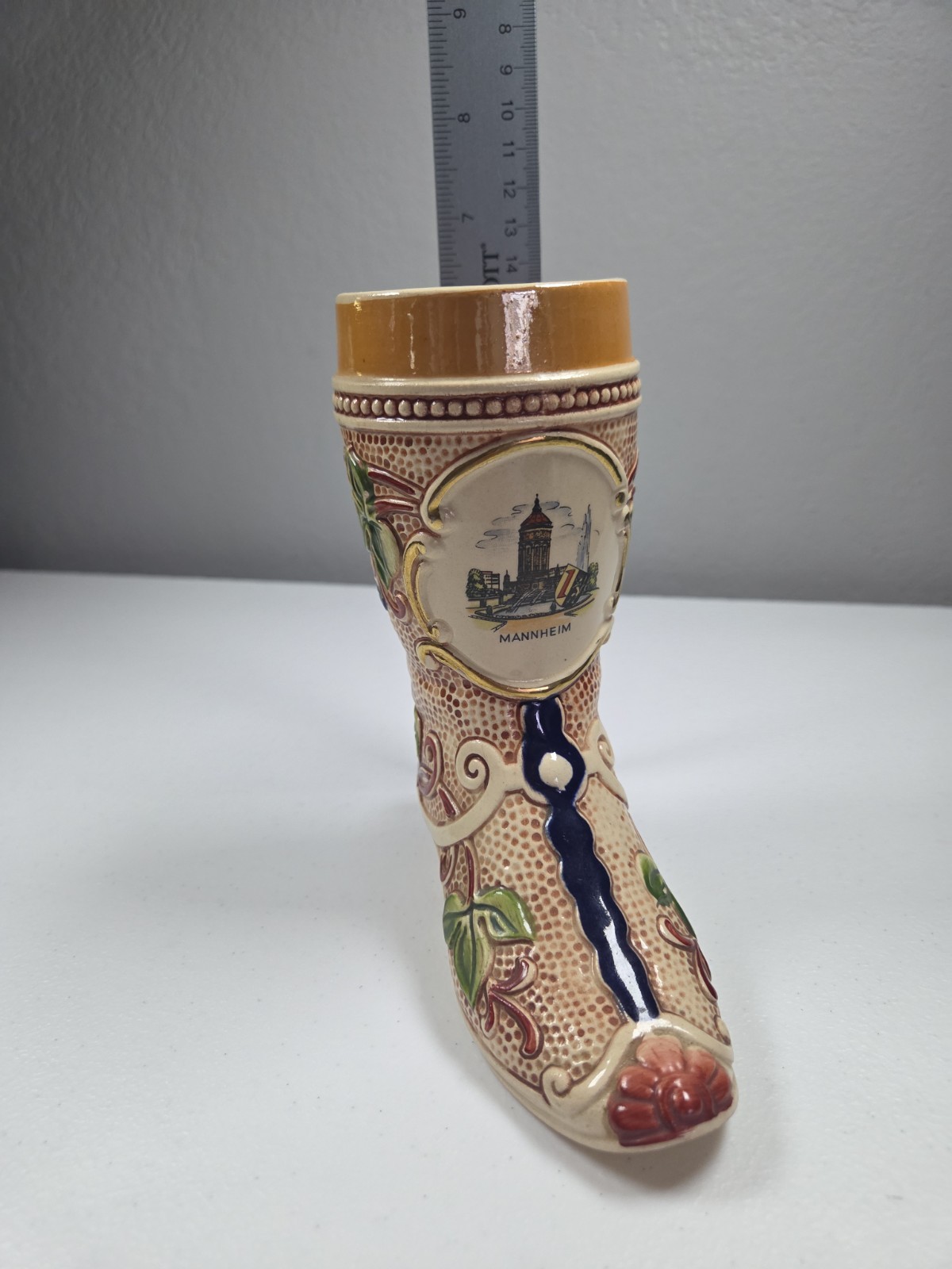 Gerz Handgemalt 24 Ceramic Boot Stein - Kaiserslautern