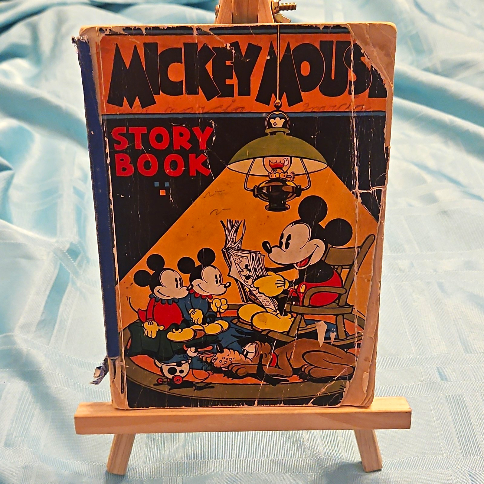 Disney Mickey Mouse Story Book Vintage Paperback Book 1931   Fair Condition