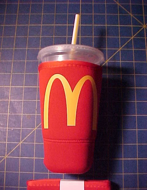 NEW UNUSED McDONALDS LARGE DRINK KOOZIE   COOZIE