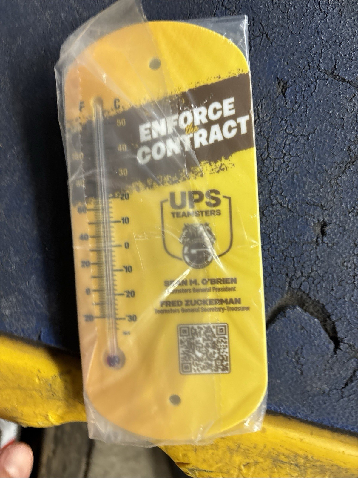 UPS Teamsters Thermometer Enforce The Contract Sean M OBrien Labor Union Swag