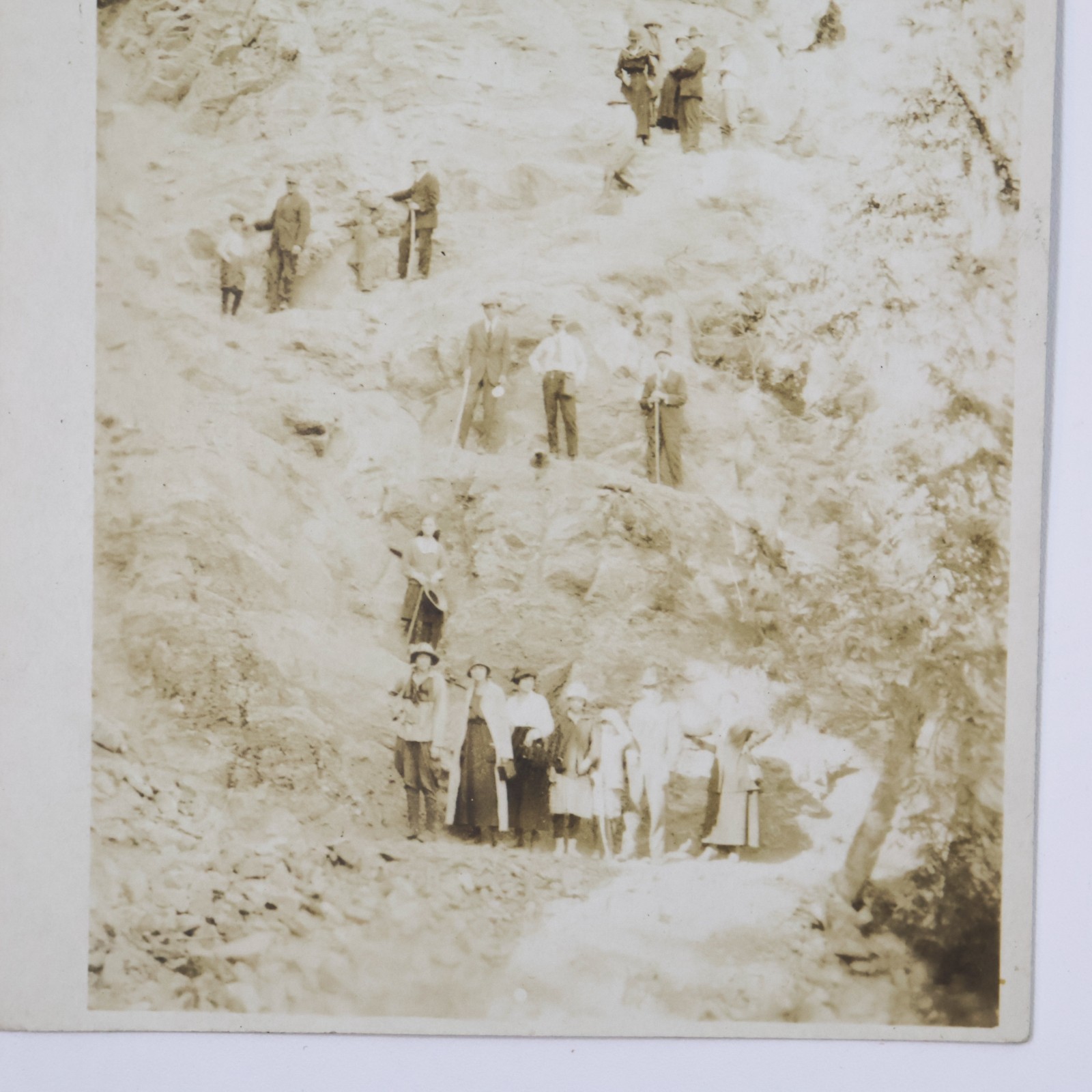Vtg RPPC Postcard El Chorro Brazos Cliffs Falls Waterfall New Mexico Unposted